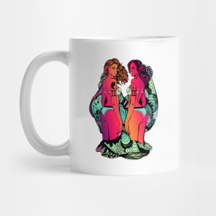 Blue Red Blend Gemini Beauty Mug